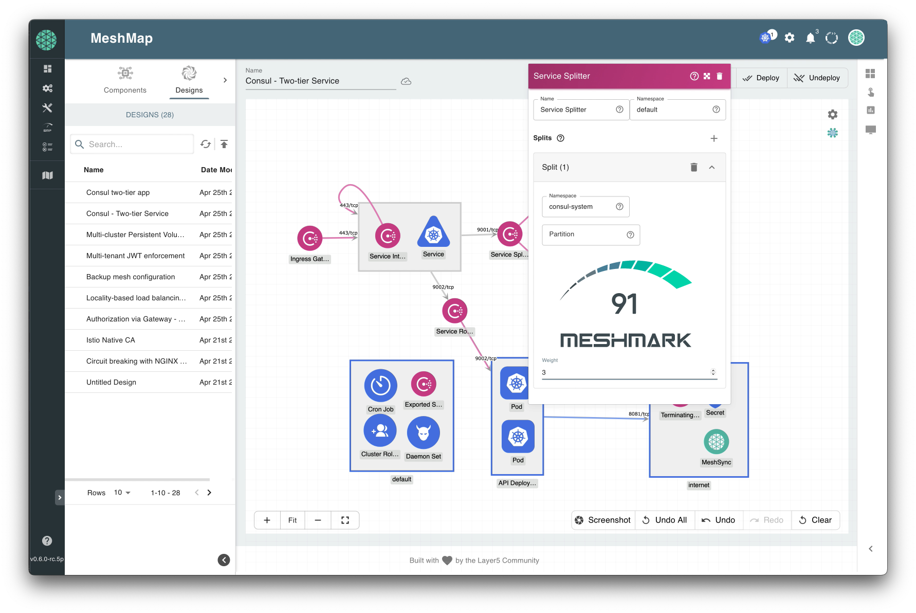 MeshMark Demo inside MeshMap